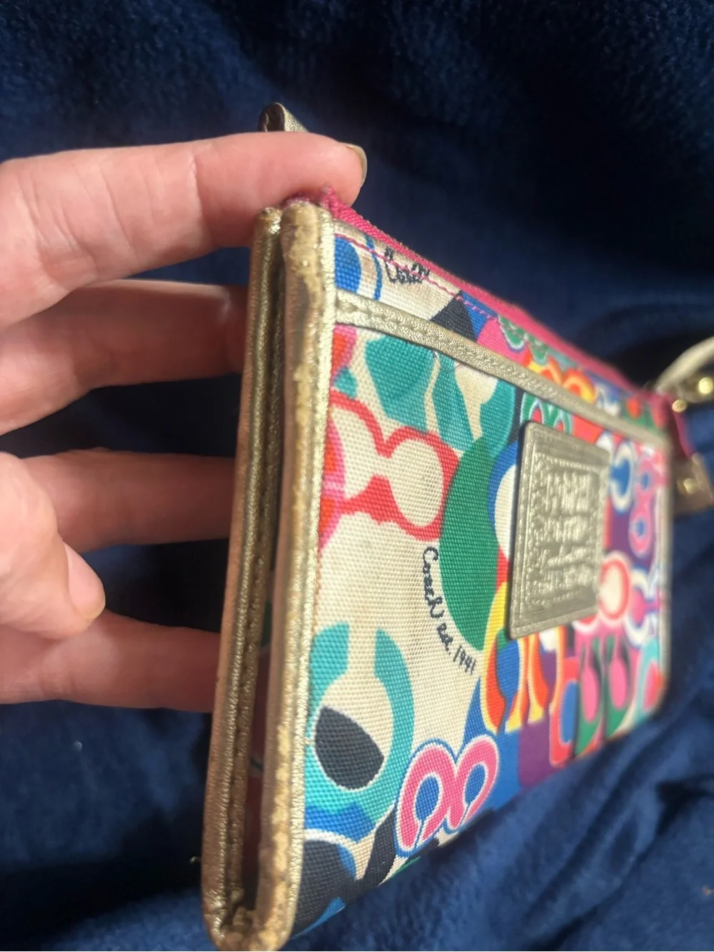 Coach Multicolor Poppy Wristlet